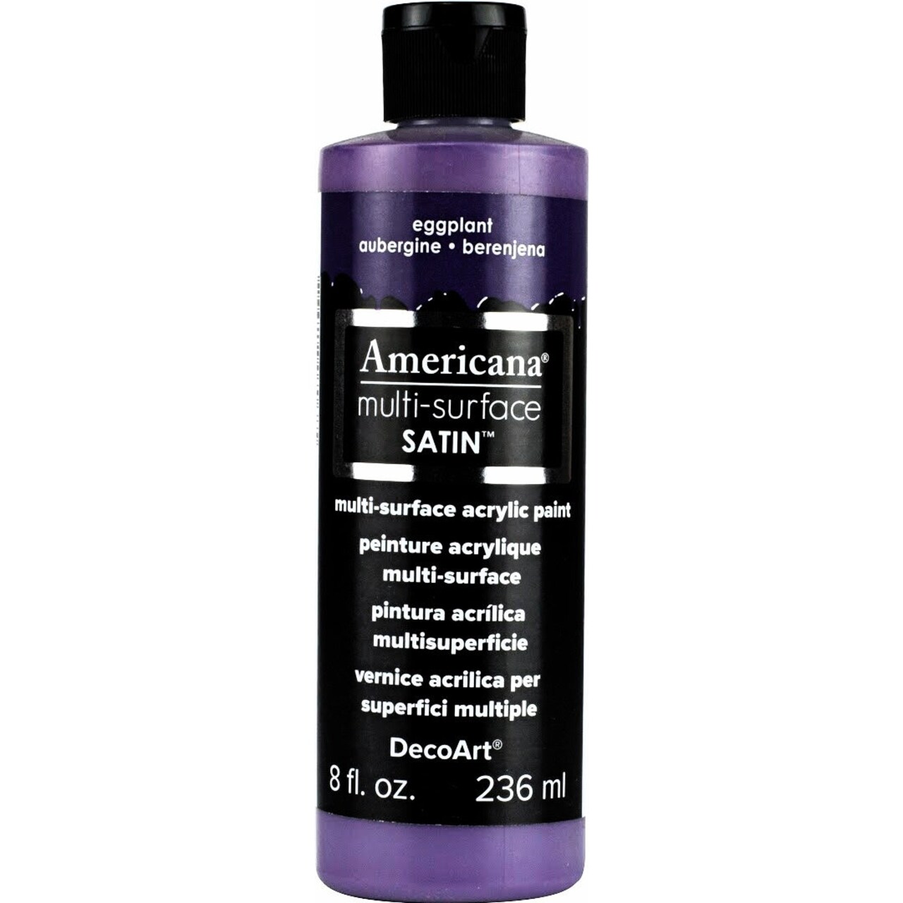Americana Premium Multi-Surface Satin Finish Acrylics 2oz -for Wood, Metal, Glass, Ceramics, Fabric, Paper, Terra Cotta, Most Plastics and More
